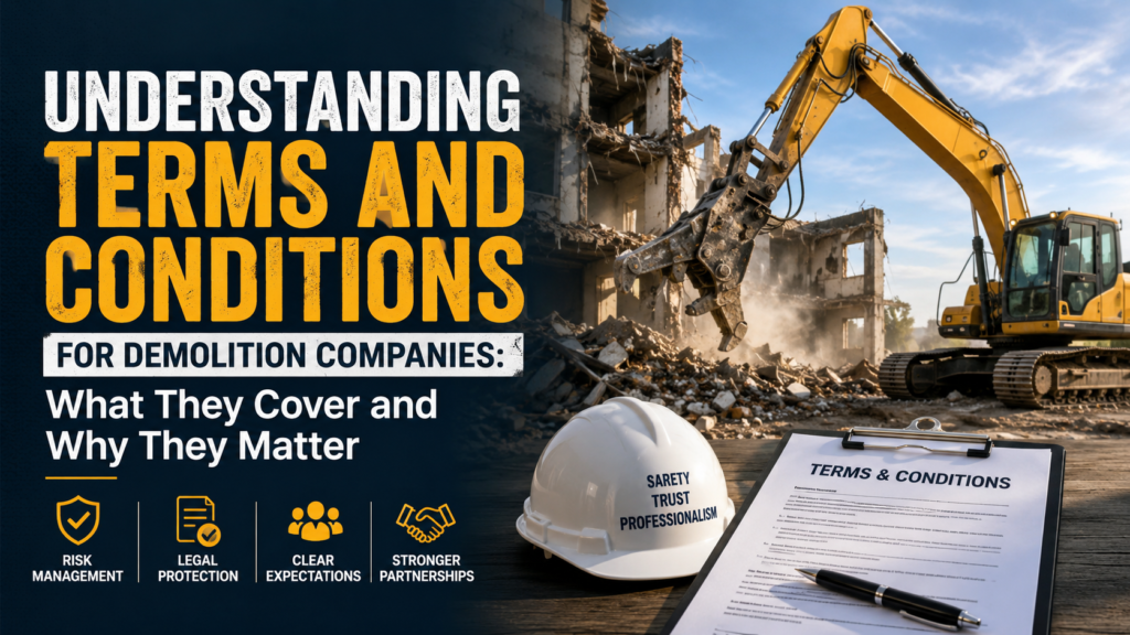 Understanding Terms and Conditions for Demolition Companies: What They Cover and Why They Matter
