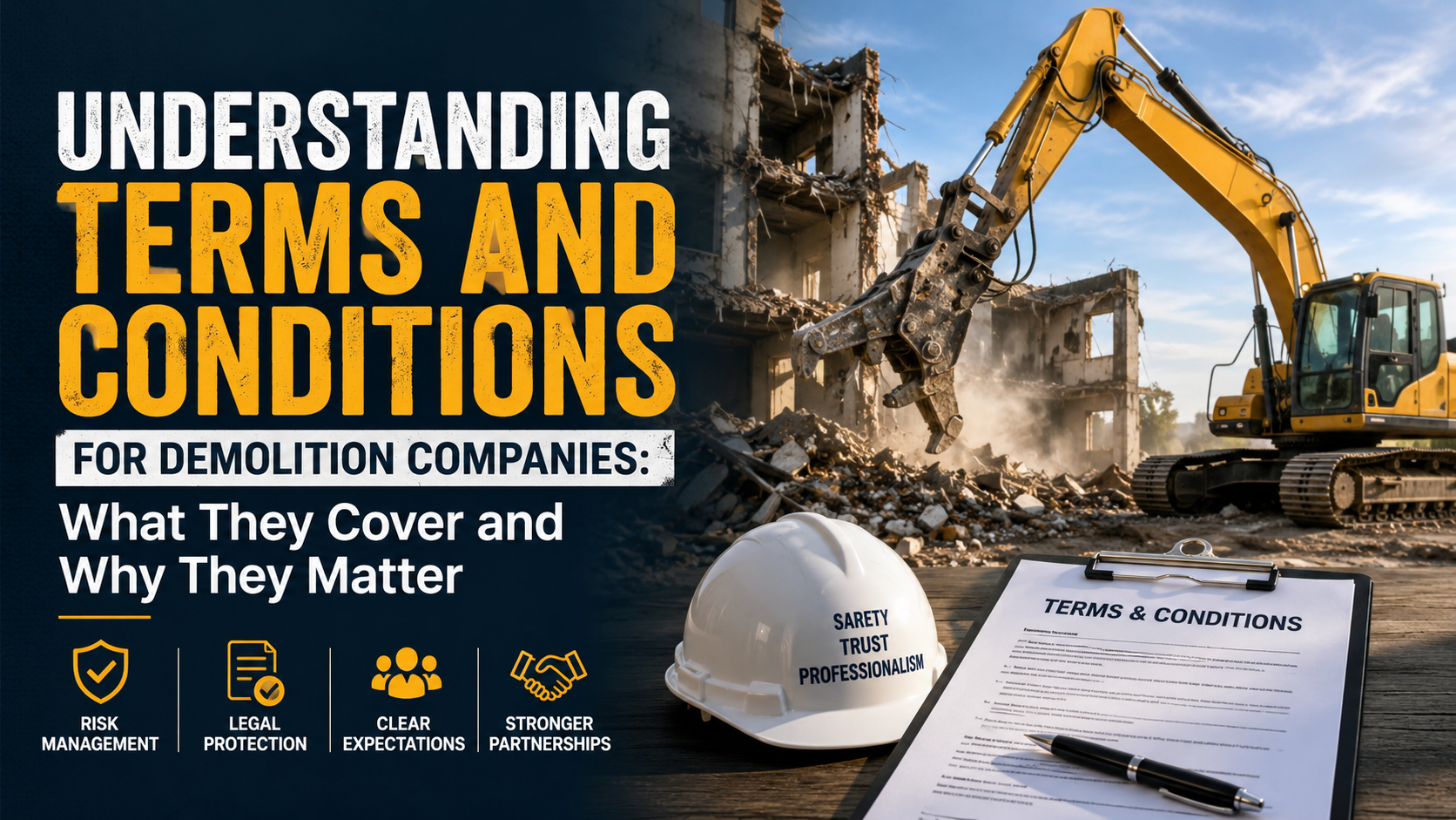 Understanding Terms and Conditions for Demolition Companies: What They Cover and Why They Matter